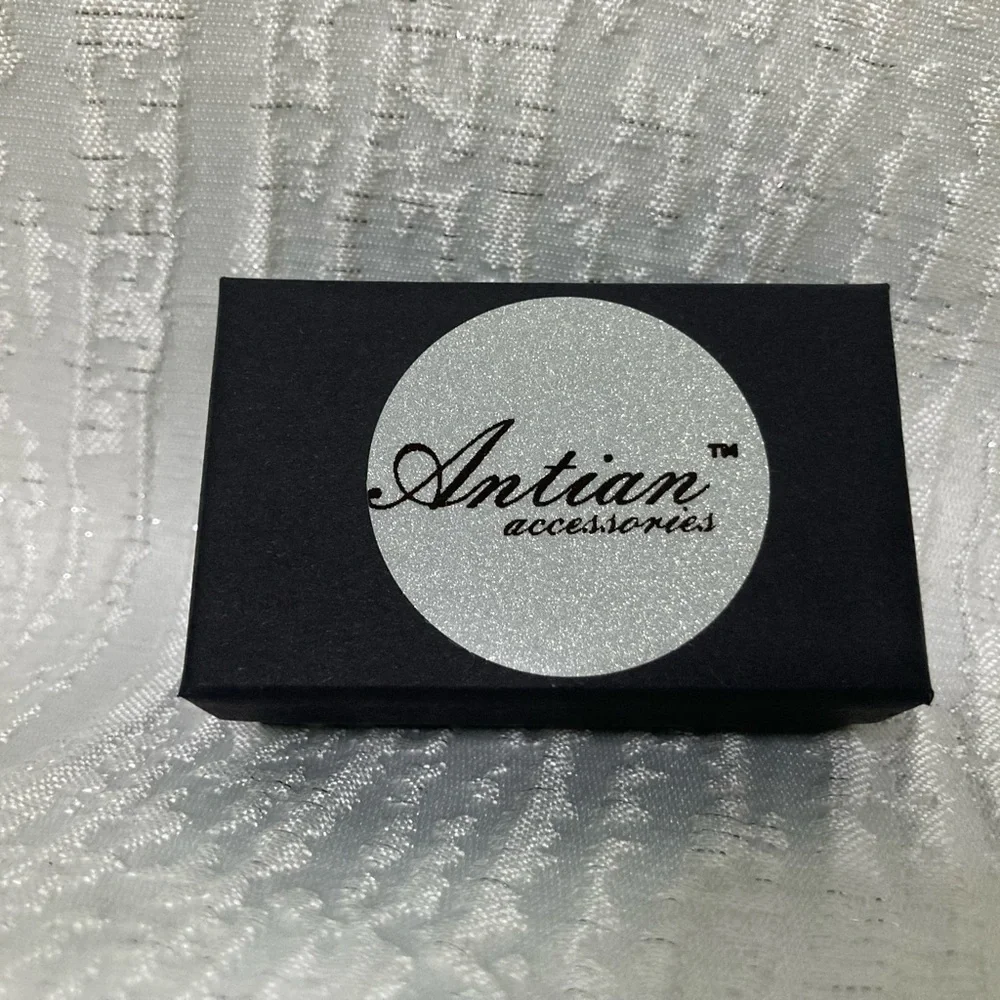 Antian Accessories™ 925 Sterling Silver Open Heart Ring – Adjustable Size 4 to 6
